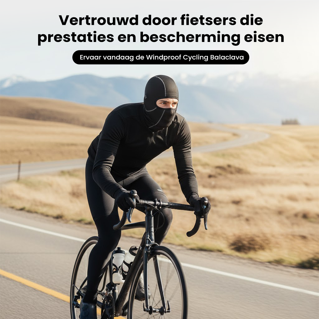 Winddichte Thermische Bivakmuts voor Fietsen – Hals- en Gezichtsbedekking