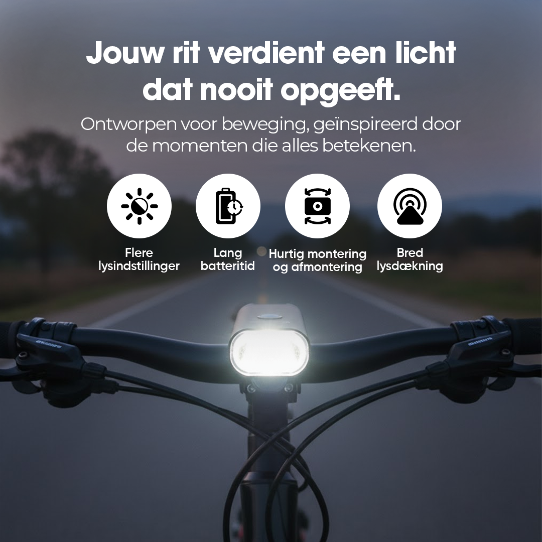 LumenRides Max Drive Voorlicht voor de Fiets