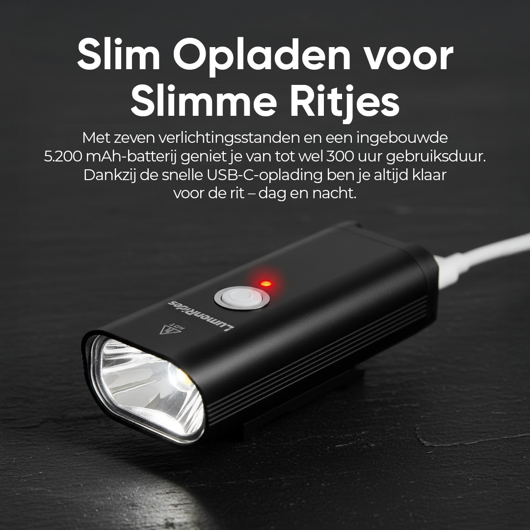 LumenRides Max Drive Voorlicht voor de Fiets