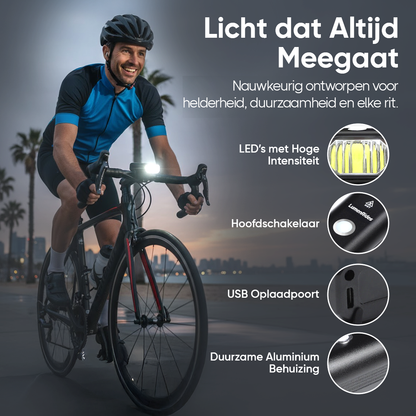 LumenRides Max Drive Voorlicht voor de Fiets